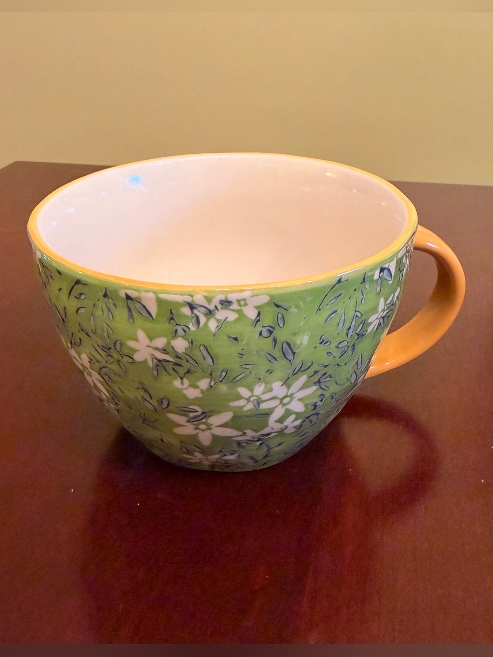 Cost Plus World Market Floral Ceramic Mug